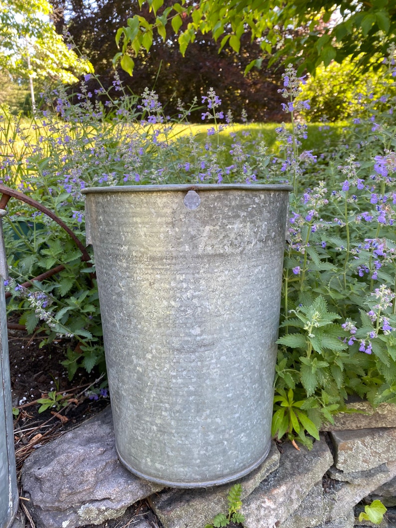 Vintage Sap Buckets Sap Buckets Vermont Galvanized Sap Buckets Etsy