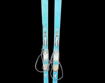 Rossignol Strato 102 Antique Refurbished Ski Wall Art Set