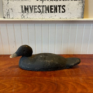 Vintage Duck Decoy - Handmade Duck Decoy - Wooden Duck Decoy - Wooden Duck - Carved Duck Decoy - Glass Eye Duck Decoy - Solid Wood