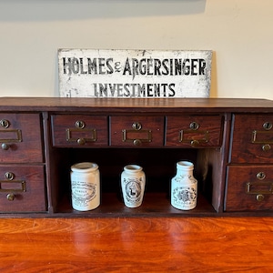 Vintage Desk Top File Cabinet - Vintage File Cabinet - Vintage 7 Drawer Cabinet Topper - Vintage Multi Drawer Desk Organizer - Vintage Desk