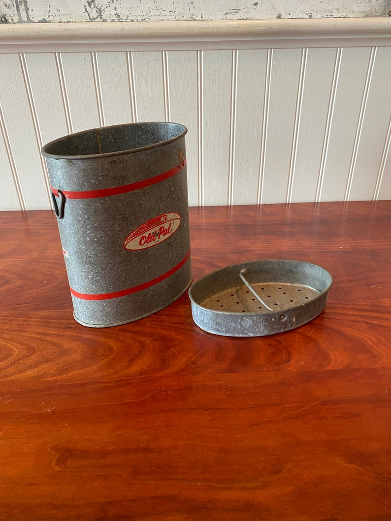 Vintage Bait Bucket Vintage Bait Pail Vintage Oval Old Pal Etsy