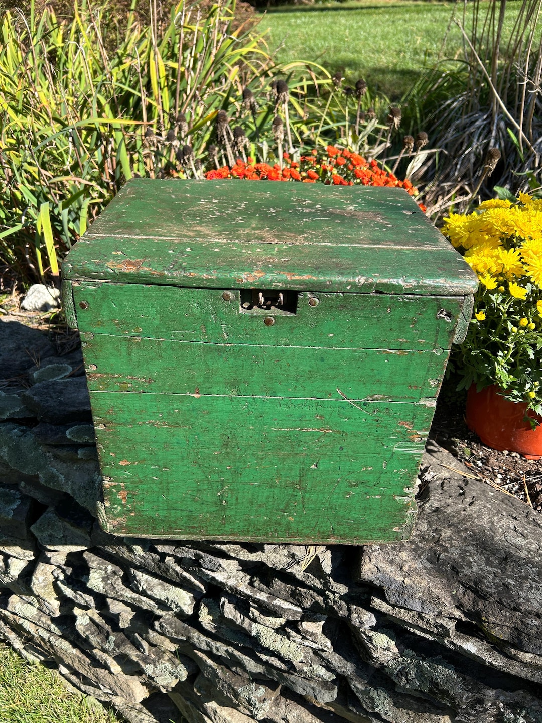 Fresh Look at Antique Crate Egg Shipping Crate Country Store Display Vintage New
