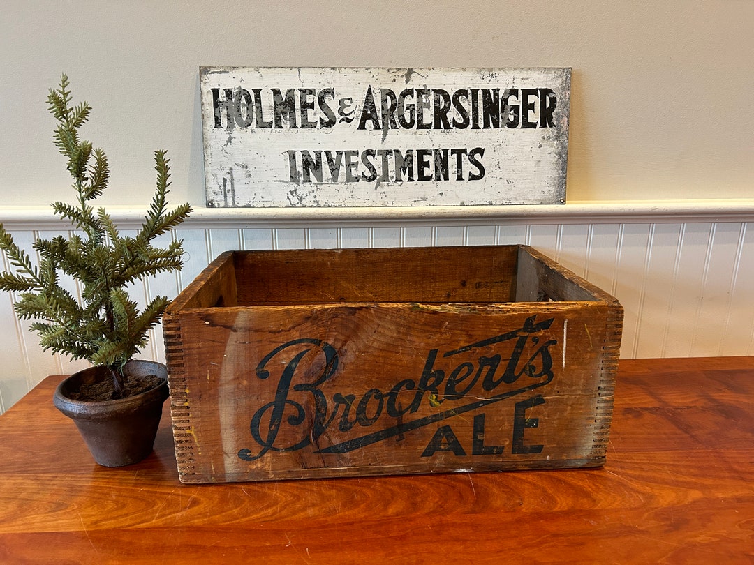 Vintage Wooden Beer Crate 1930 1940 Beer Crate Worcester Etsy