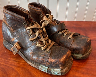 antique leather boots