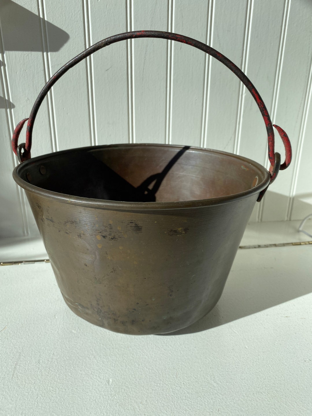 Antique Brass Bucket Haydens Ansonia Brass Bucket 1851 Etsy