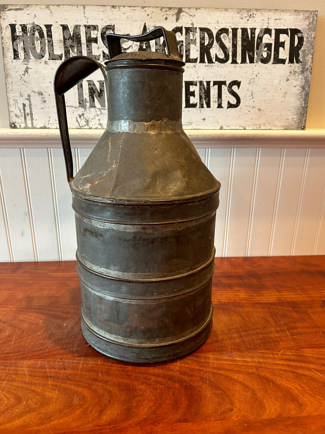 Vintage Milk Can Vintage Tin Milk Can Dairy Milk Can Old Metal Etsy