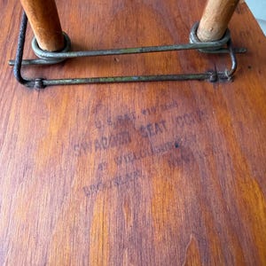 Swagger Stool Vintage Swagger Seat Folding Cane Stool – Brooklyn NY – Early–mid 20th ...