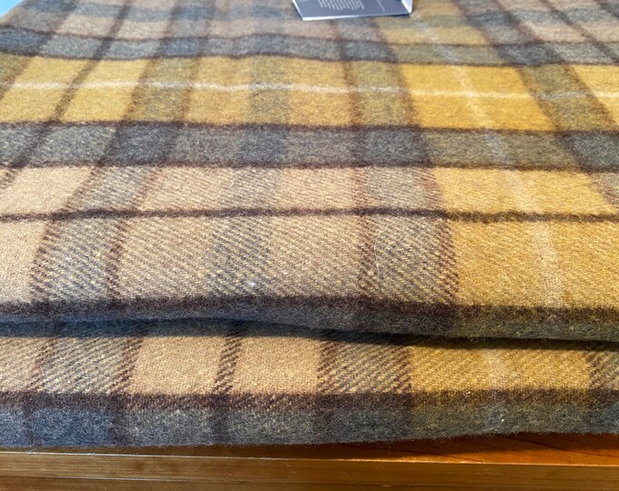 Wool Blanket King Size Blanket in Buchanan Natural Tartan Etsy