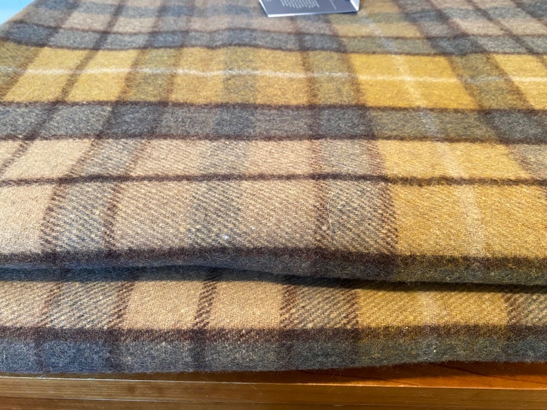 Wool Blanket King Size Blanket in Buchanan Natural Tartan | Etsy