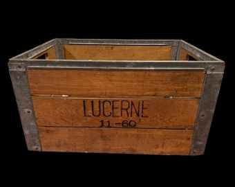 Rare Vintage Metal Wire Lucerne Milkcrate/1968 - Etsy