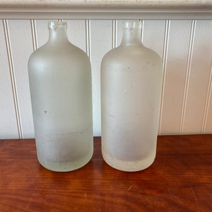 Two Seltzer Bottles Frosted Glass Seltzer Bottles Vintage Seltzer Bottles Two Seltzer Bottles Seltzer Bottles Seltzer Bottles Set