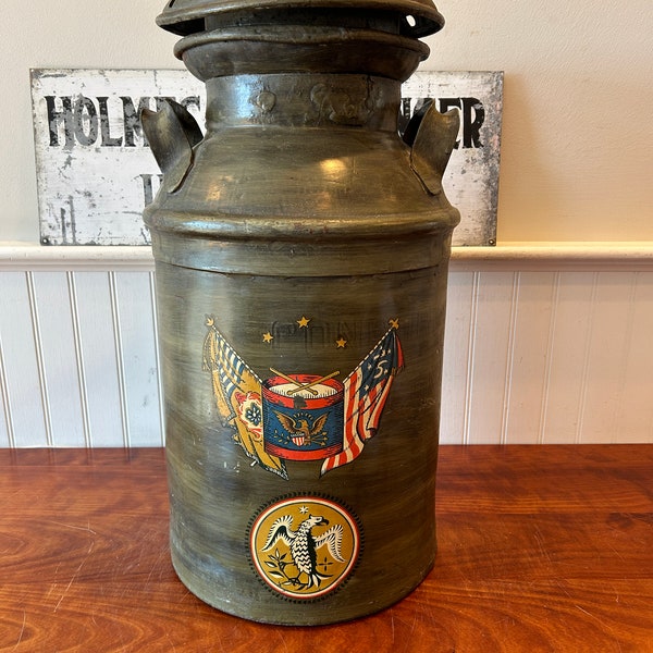 Vintage Milk Can Concord Dairy Inc Concord New Hampshire Milk Can NH Vintage Farmhouse Milk Can Vintage Planter Vintage Farm NH Dairy