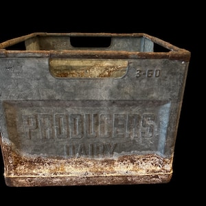 PRODUCERS DAIRY milk crate ミルククレート This item is unavailable - Etsy