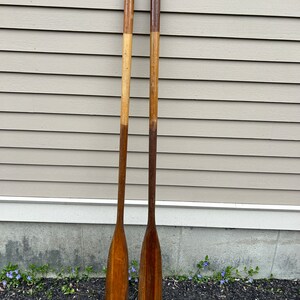 Vintage Wooden Oars - Pair of Vintage Oars  - Row Boat Oars - Vintage Wood Oars - Lake House Decor - Vintage Camp Decor