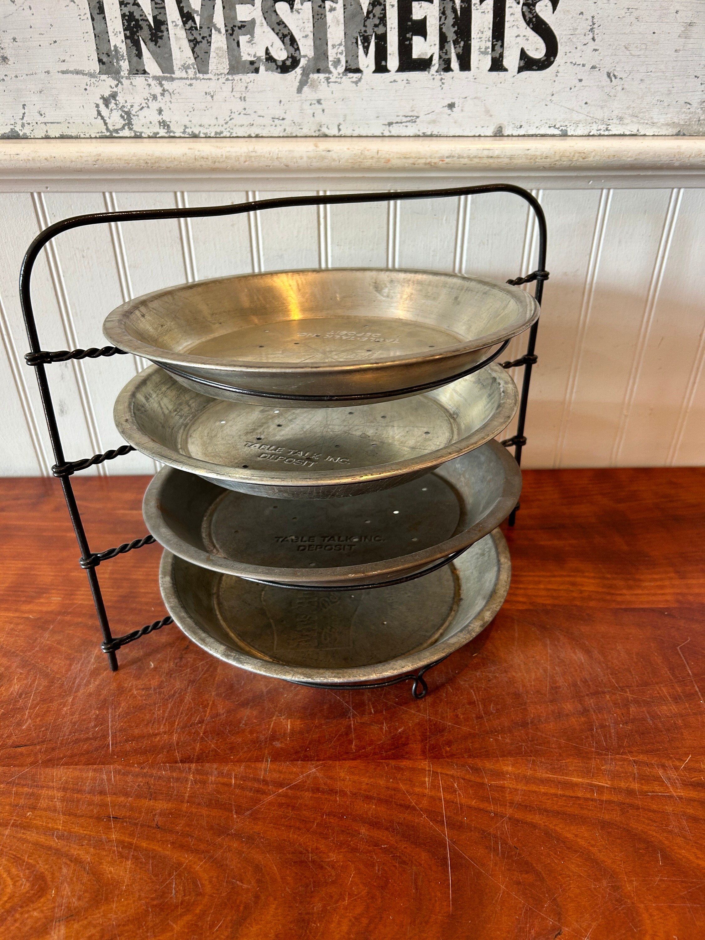 Vintage Metal Pie Rack Four Pie Cooling Rack Wire Pie Rack Vintage Wire Pie Rack Vintage Metal Pie Carrier Carry Etsy Canada