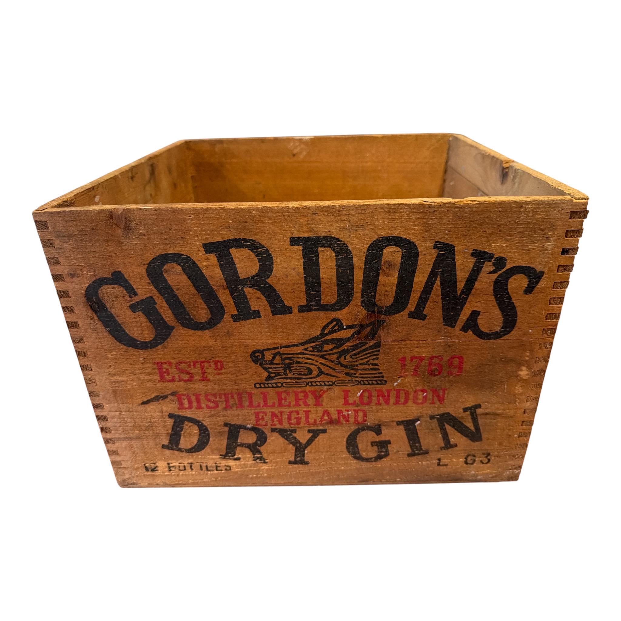 Antique Gordon's London Dry Gin Bottle - Etsy