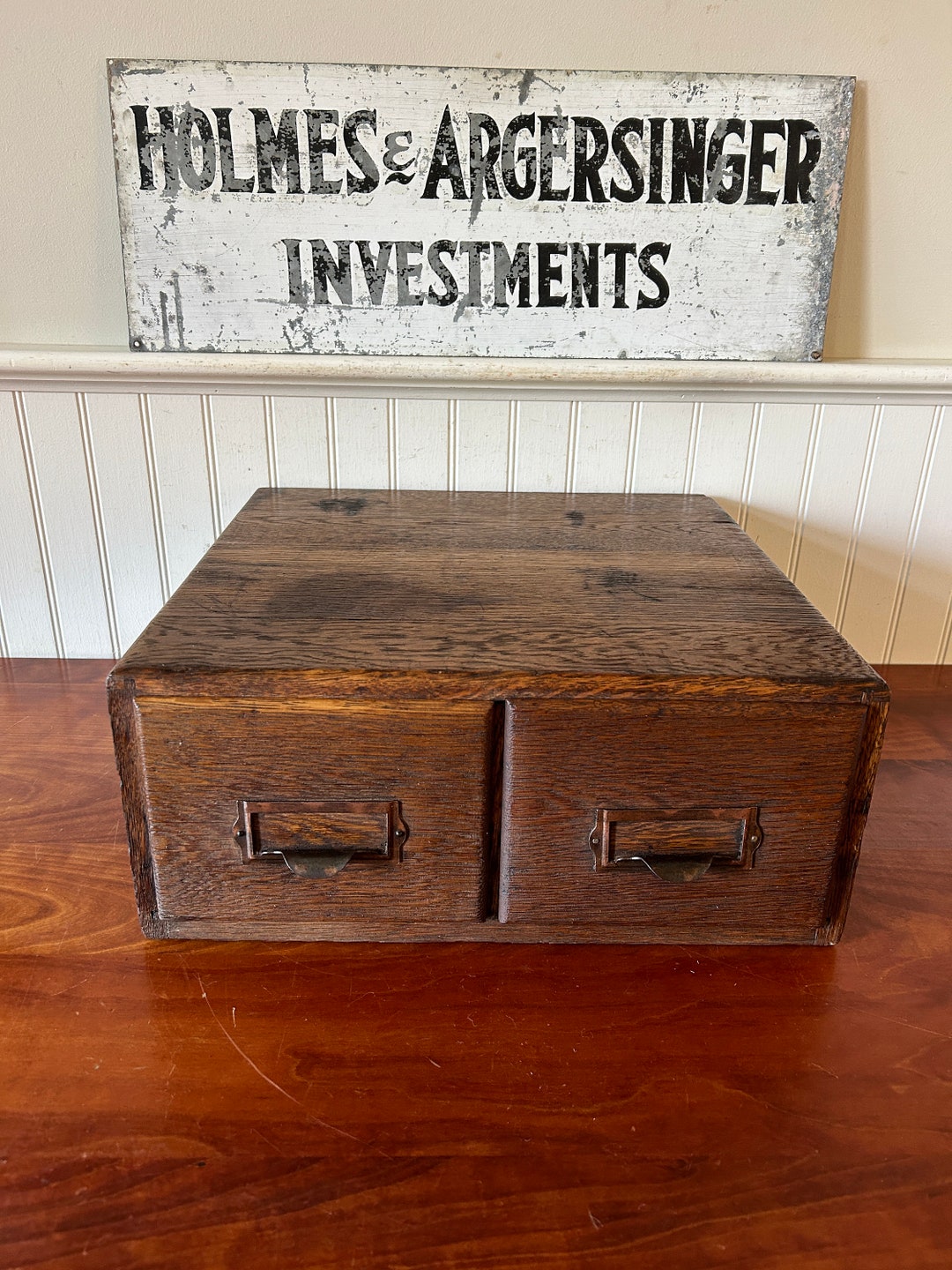 Vintage Oak Card Catalog Globe Wernicke Card Catalog Etsy