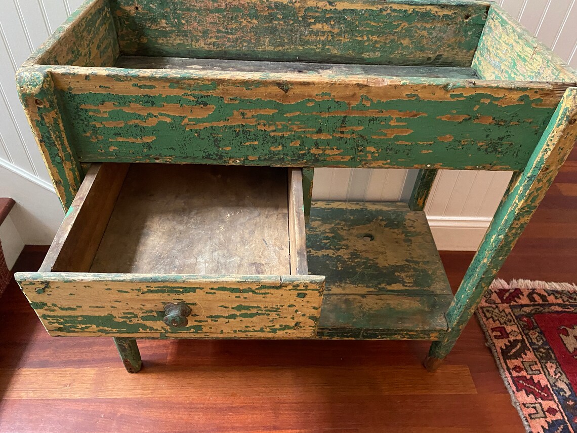 vintage wooden sink