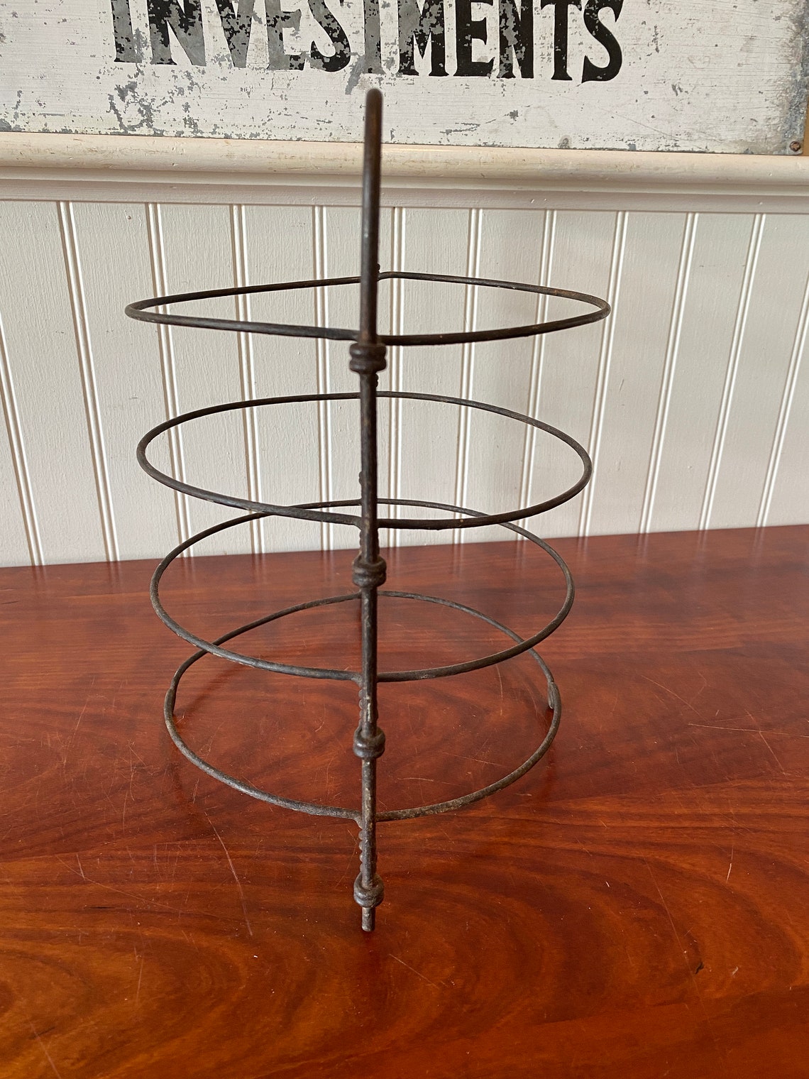 Vintage Metal Pie Rack with Pie Tins four Pie Cooling Rack Etsy