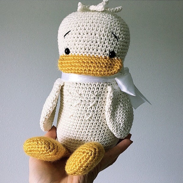 Duck crochet handmade toy