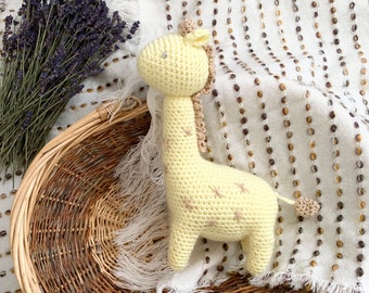 Crochet giraffe handmade toy