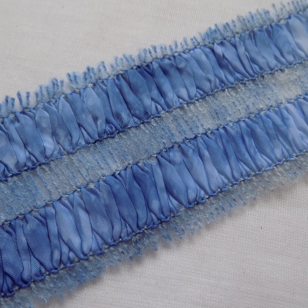 Blue ombre ribbon,  Wide and Narrow Decorative trim tape, Satin ribbon by the yard