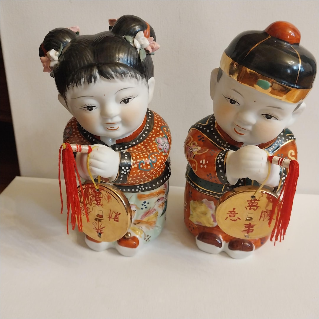 Vintage Chinese Lucky Golden Couple - Etsy