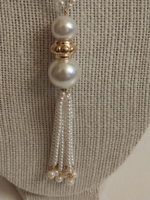 Napier Faux Pearl Necklace - image 3