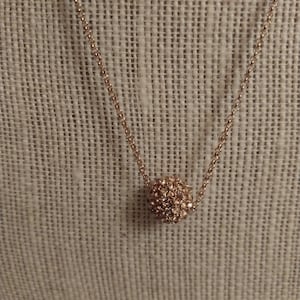 Gold Tone Rhinestone Pendant