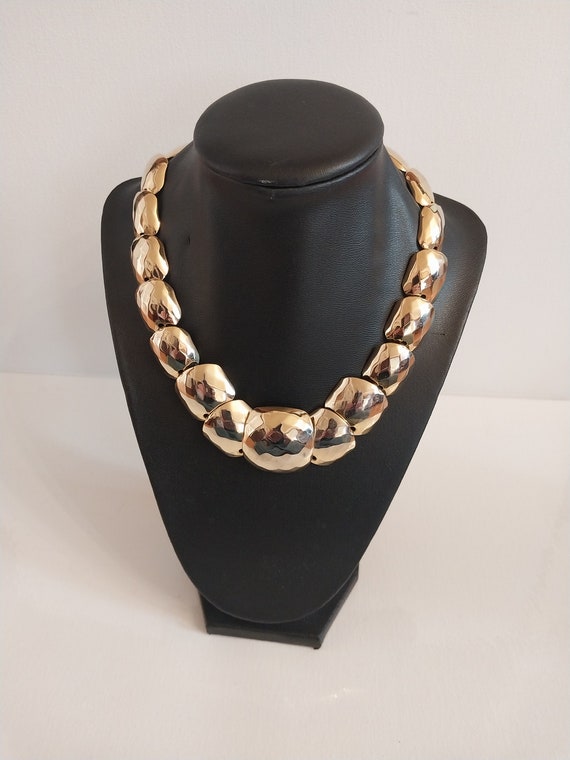 Statement Gold Tone Necklace