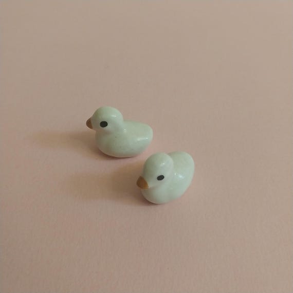 Set mit 2 Mini Entenfiguren