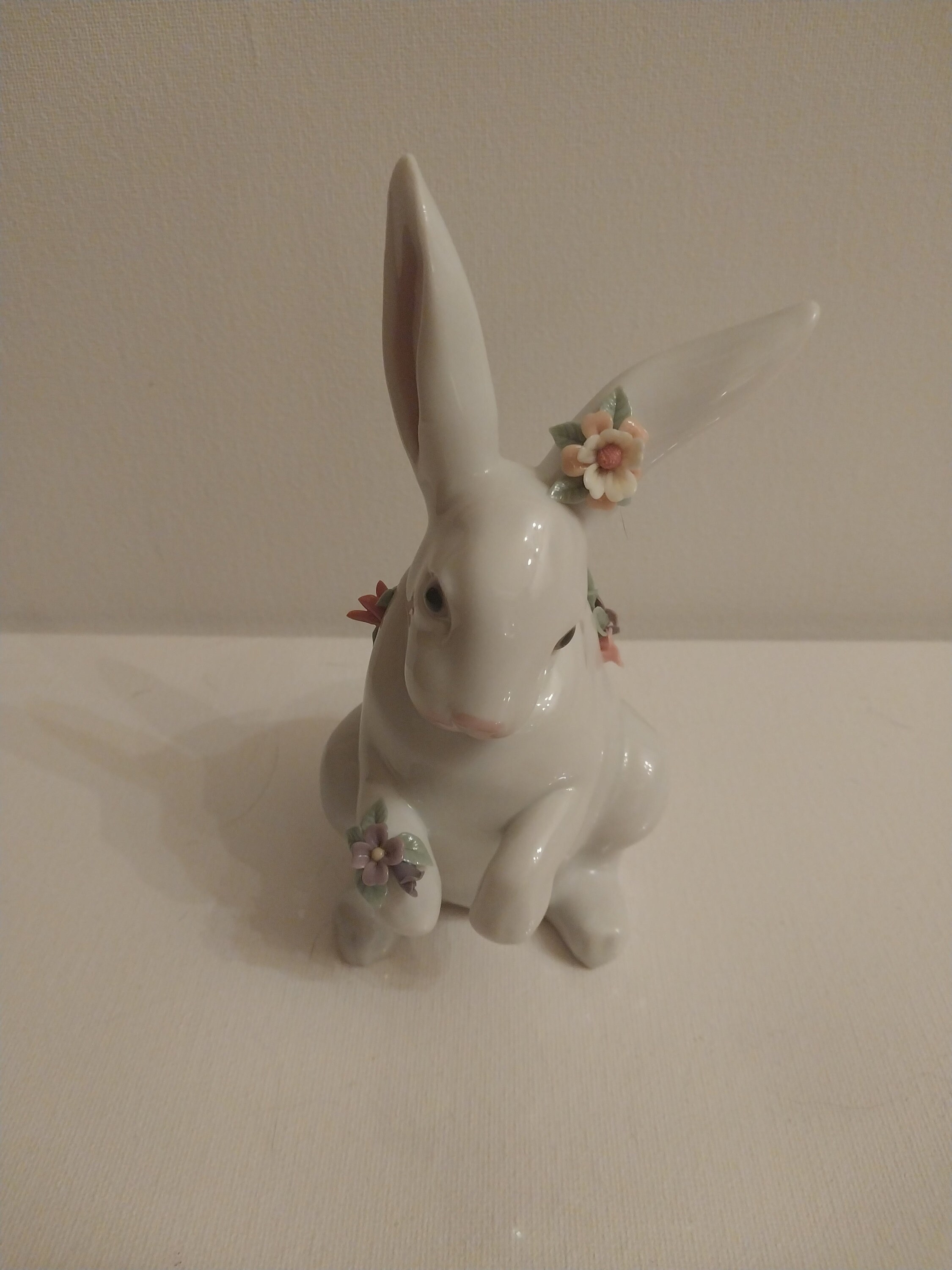 Lladro Sitting Bunny With Flowers - Etsy