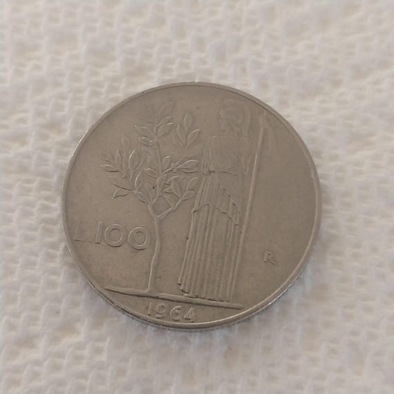 1964年イタリア100リラ硬貨 - Etsy 日本