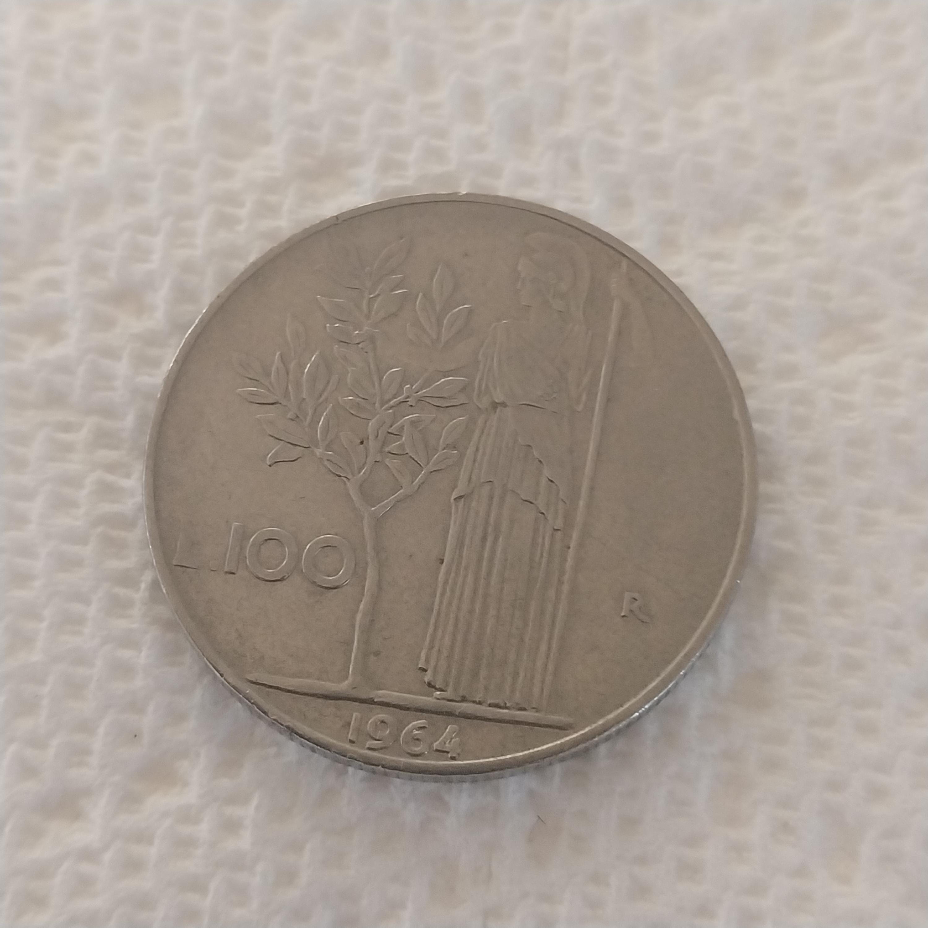 1964年イタリア100リラ硬貨 - Etsy 日本