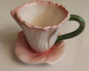 Russ Berrie Demitasse Cup And Saucer