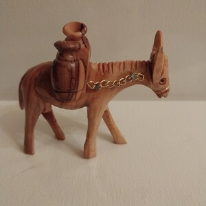 Handgeschnitzte Krippe Mule