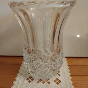 Crystal Lead Cut Glass Vase