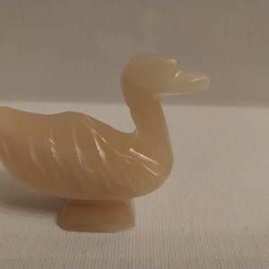 Golden Jade Duck Figurine