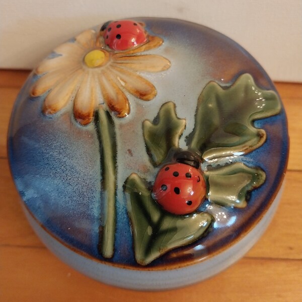 Ladybug Trinket Jar