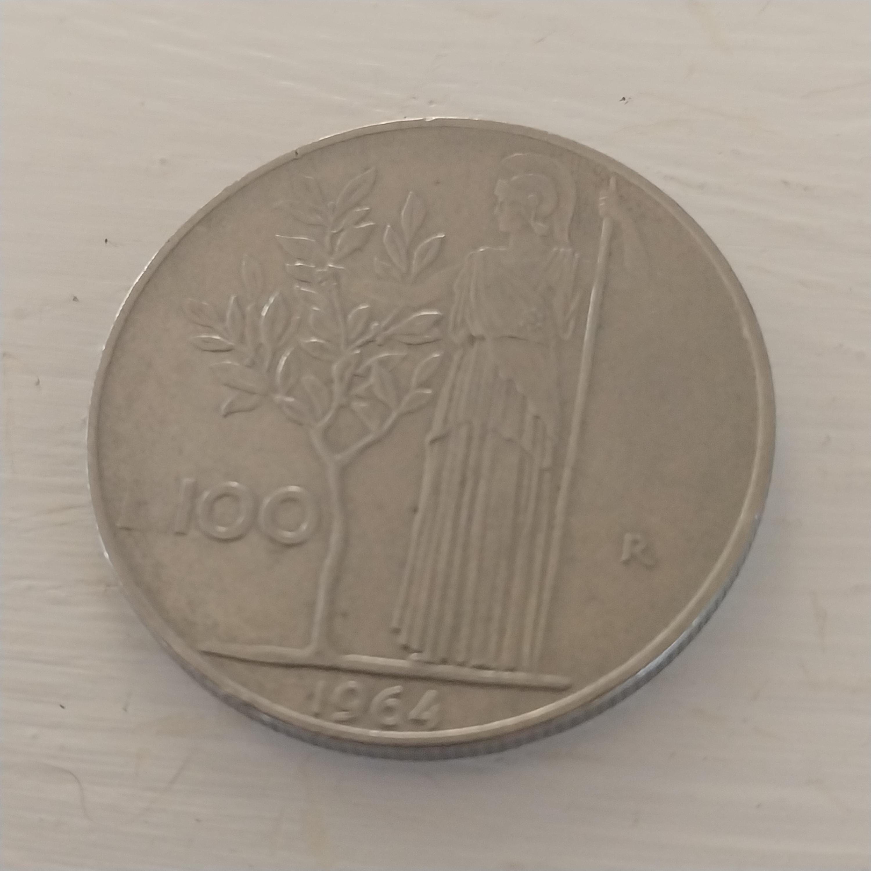1964年イタリア100リラ硬貨 - Etsy 日本