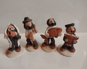 Rabbi Clay Figurines