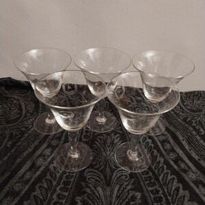 Set Of Five Sherry Glasses