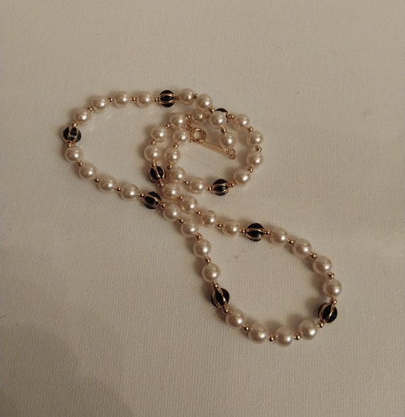 Napier Brand Faux Pearl Necklace - image 3