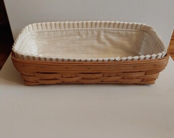 Vintage Longaberger Handwoven Bread Basket
