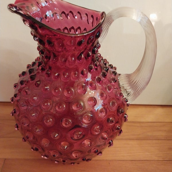 Bohemia Hobnail Pitcher