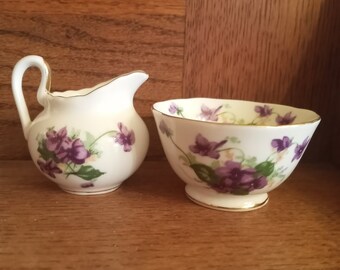 Crema vintage y set de azúcar