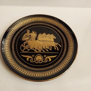Placa de carrera de carros negra/dorada