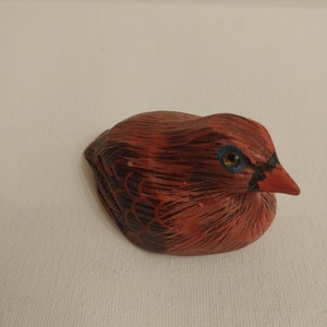 Carved Red Cardinal