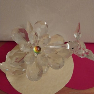 Cut Crystal Hummingbird Figurine