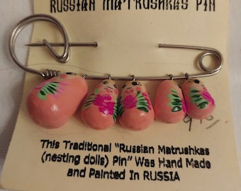 ヴィンテージロシアのマトルーシュカピン